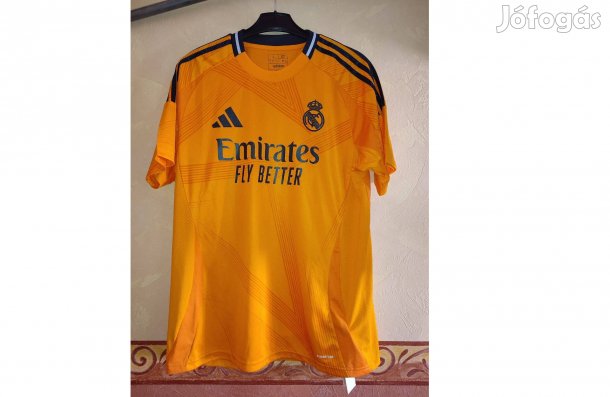 Real Madrid eredeti narancssárga adidas 2024-25 mez (L)