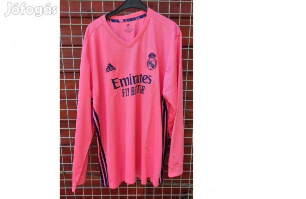 Real Madrid eredeti pink adidas hosszú ujjú mez (2XL)