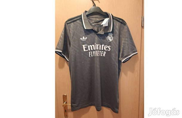 Real Madrid eredeti szürke adidas 2024-25 mez (XL)