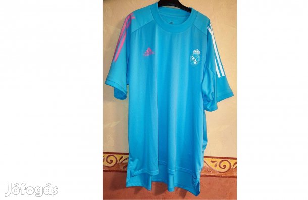 Real Madrid eredeti világoskék adidas edzőmez (2XL)