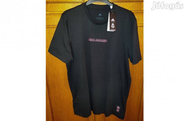 Real Madrid fekete eredeti adidas póló (XL)