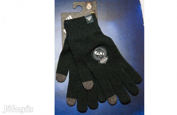 Real Madrid mobil kompatibilis szürke adidas kötött kesztyű (M)