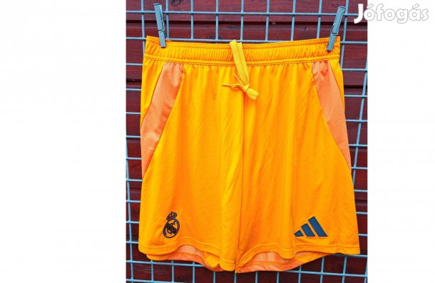 Real Madrid narancssárga eredeti adidas rövid nadrág (L)