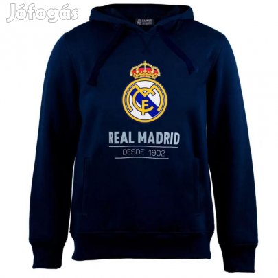 Real Madrid pulóver felnőtt kapucnis kék