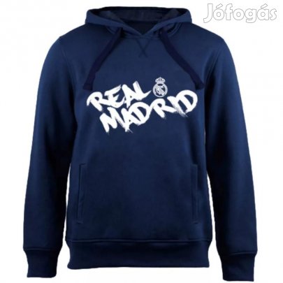 Real Madrid pulóver felnőtt kapucnis sötétkék