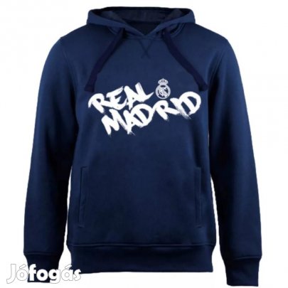Real Madrid pulóver felnőtt kapucnis sötétkék