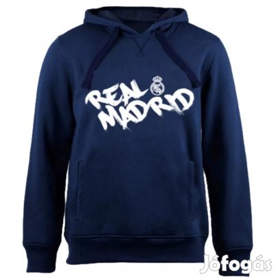 Real Madrid pulóver felnőtt kapucnis sötétkék