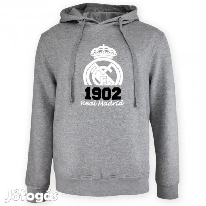 Real Madrid pulóver felnőtt kapucnis szürke