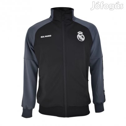 Real Madrid pulóver felnőtt zippes szürke-fekete