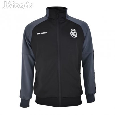 Real Madrid pulóver felnőtt zippes szürke-fekete