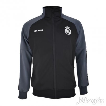 Real Madrid pulóver felnőtt zippes szürke-fekete