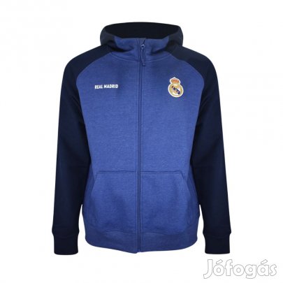 Real Madrid pulóver gyerek kapucnis zippes sötétkék