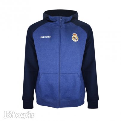 Real Madrid pulóver gyerek kapucnis zippes sötétkék