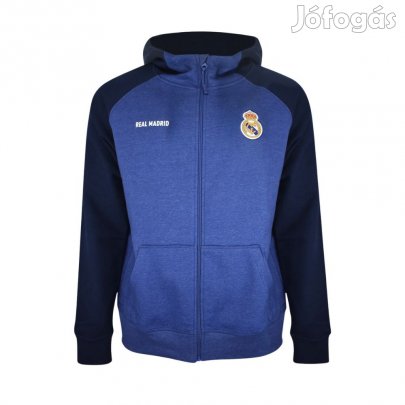 Real Madrid pulóver gyerek kapucnis zippes sötétkék
