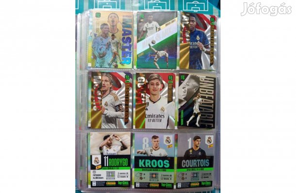 Real Madrid teljes sor Panini Top Class 2024 kártya
