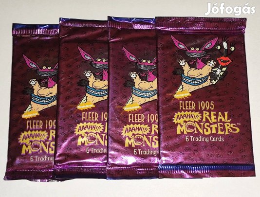 Real Monsters Trading Cards bontatlan kártya csomagok (Fleer)
