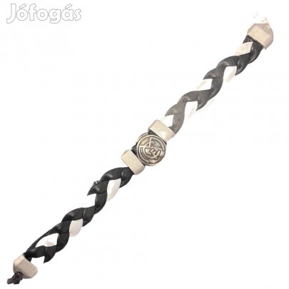 Real madrid karkötő fonott fekete-fehér