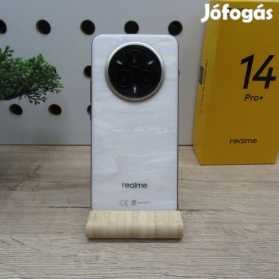 Realme 14 Pro+ Pearl White 512GB használt karcmentes 6 hónap garanci