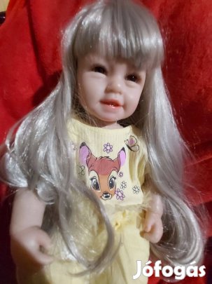 Reborn Jellegű Kislány Baba 60 CM