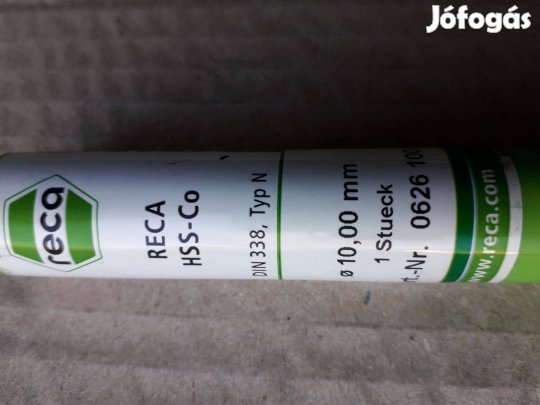 Reca kobaltos csigafúró dia 10mm, HSS-Co5, DIN338-N