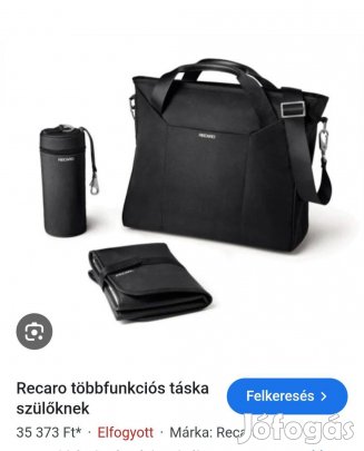 Recaro Pelenkázó táska