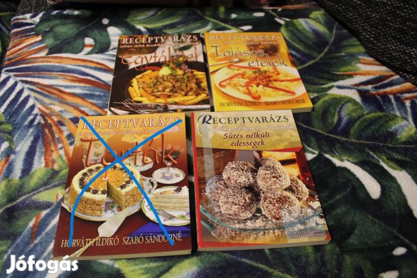 Receptvarazs konyvek- 3db egyben elado