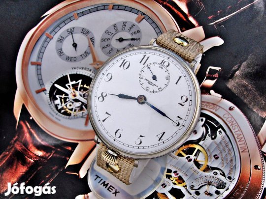 Record Watch Co. Genéve porcelán számlapos óra az 1900as évek elejéről