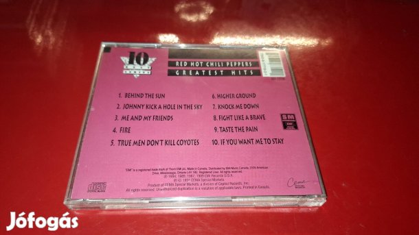Red Hot Chili Peppers Greatest Hits Cd 1995 USA