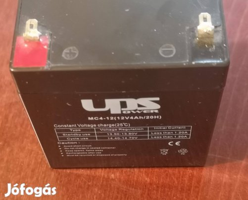 Reddot 12V 4AH Akkumulátor és egy UPS Power 12V 4AH Akkumulátor 9V 5V