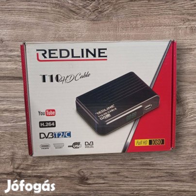 Redline T10 HD DVB-T2/C földi/kábeles vevőegység