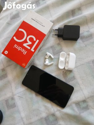 Redmi 13C,256gb kapacitás.Airpods Pro2 füles( csak egybe ).65000ft.