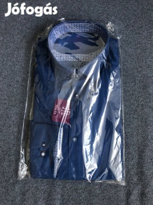 Redmond kék színű elegáns slim fit ing új bontatlan csomagolás S