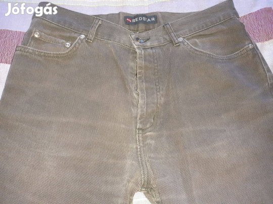 Redstar férfi acél szürke kordnadrág 33/34 méret