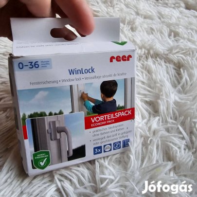 Reer ablak- és erkélyajtó zár 3 db fehér új dobozos