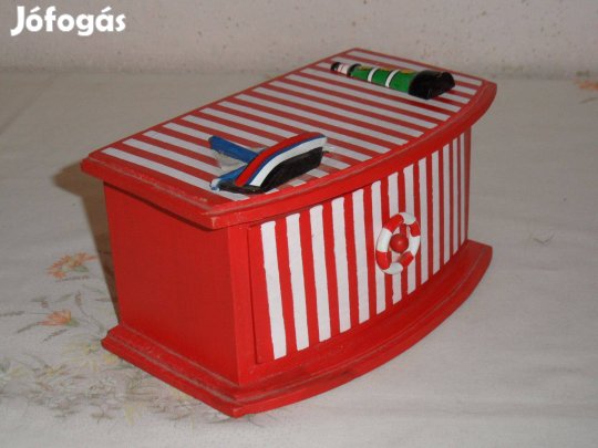 Régebbi fa fiókos doboz, hajósdoboz