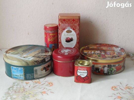 Régebbi fém doboz csomag ( 6 db. )
