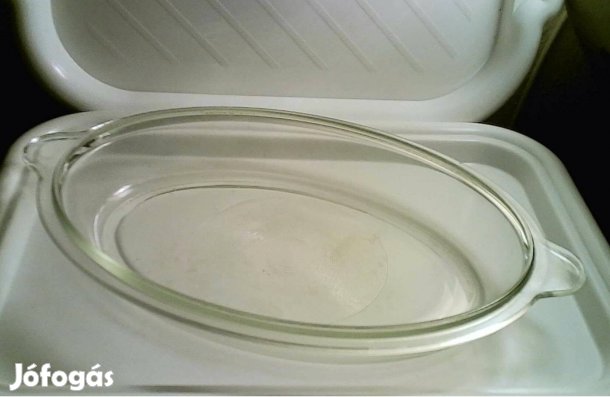 Régebbi halványsárga jénai tál 27 cm