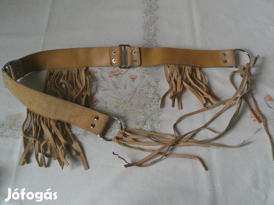 Régebbi rojtos hasított bőr női öv