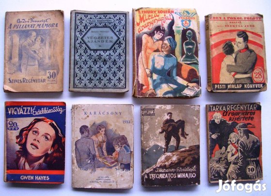 Regénytár sorozat, kisregények 1930