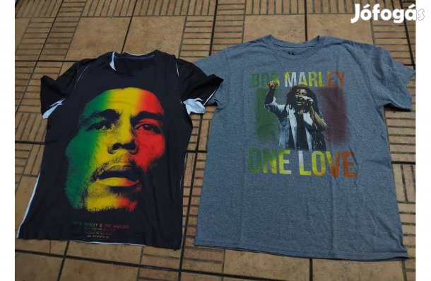 Reggae mez Bob Marley póló M XL 2db