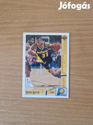 Reggie Miller Upper Deck 1991-92 #256 kosaras kártya