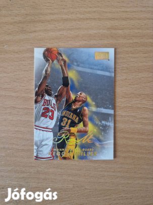 Reggie Miller, Michael Jordan Skybox Premium 1998-99 #67 kosaraskártya