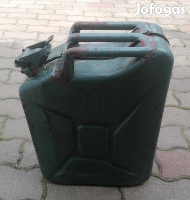 Régi 20 Literes Fém Benzines Kanna / Marmonkanna