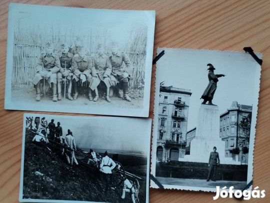 Régi 3 db Katona fotó