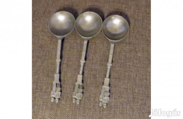 Régi 3 db vintage ón esküvői kanál