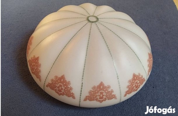 Régi 40 cm átmérőjű üveg lámpabúra