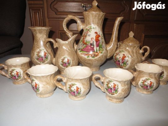 Régi 6 személyes kávéskészlet 80-90 évekből