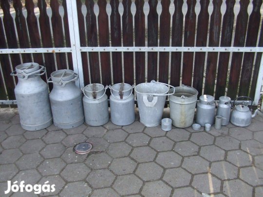 Régi ALU tejes kannák