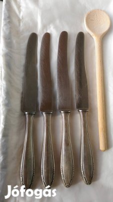 Régi Alpaka Solinen kés 4db 