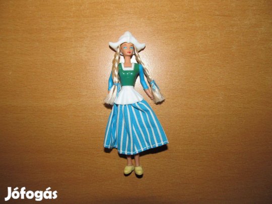 Régi Barbie figura: Holland népviselet (Mcdonalds, 1998) 12 cm